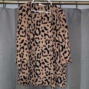 Cheetah Print Kimono